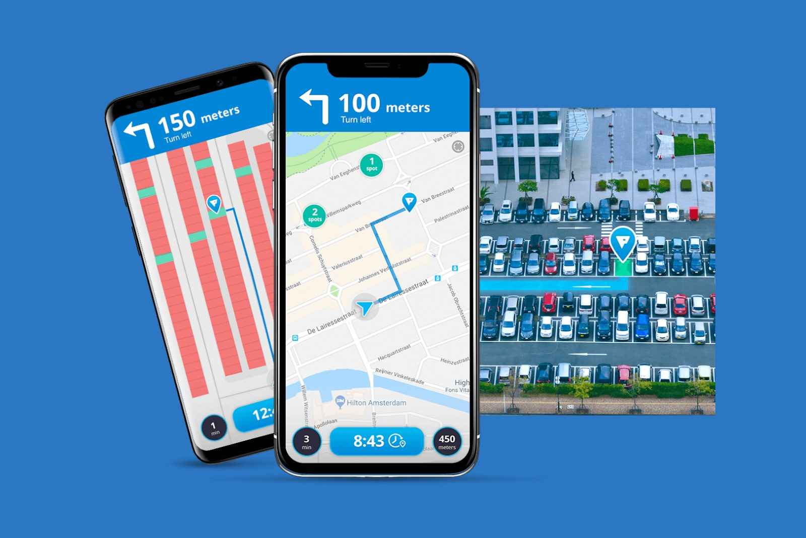 Heat map for parking space booking