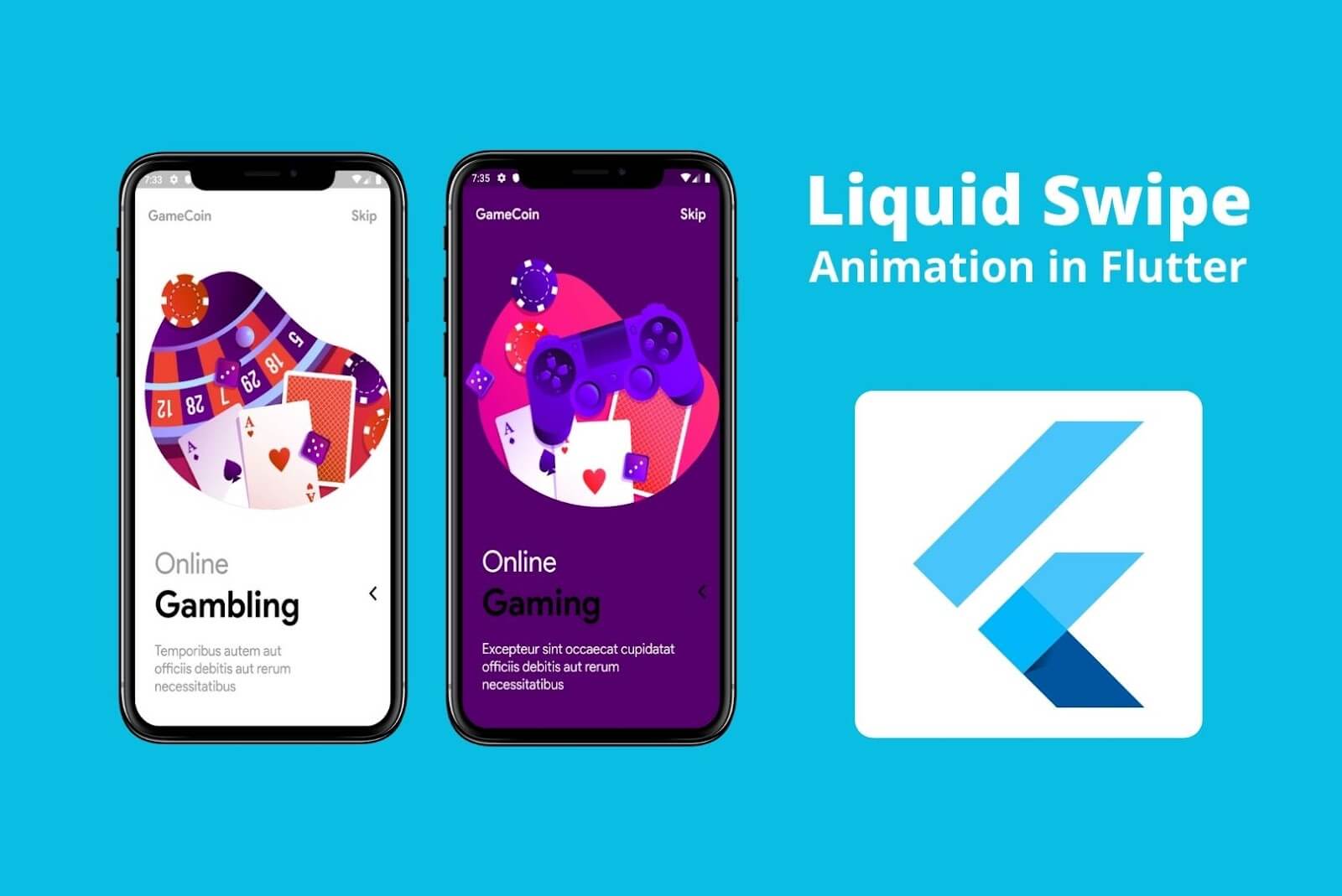 Liquid Swipe Animation Flutter UI Libraries