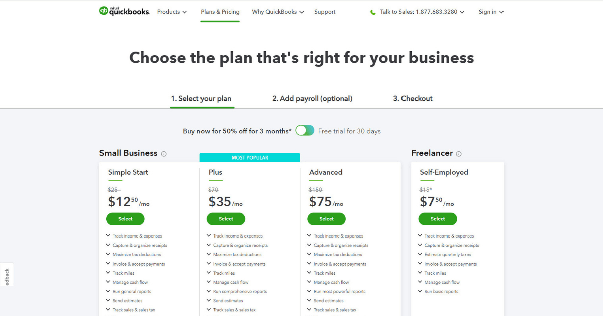 Saas product: Per Feature Pricing