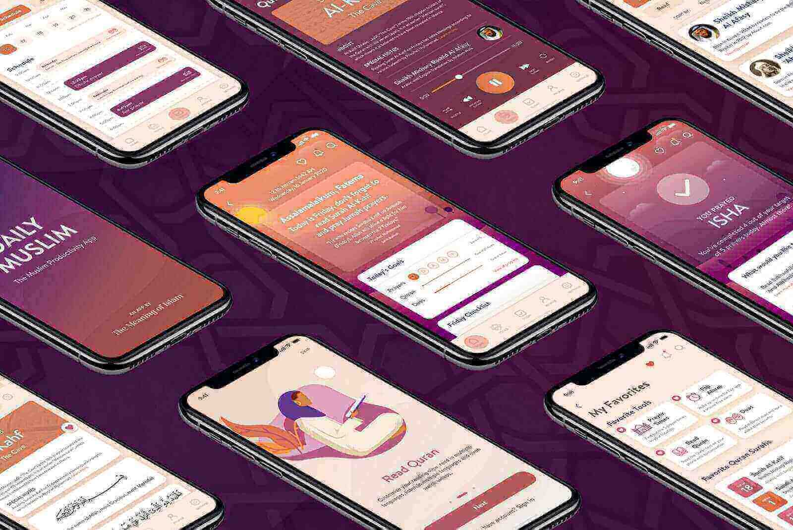 Daily muslim app development