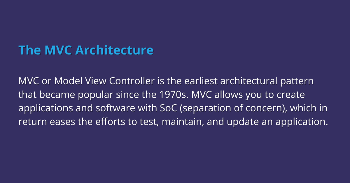 MVC architecture