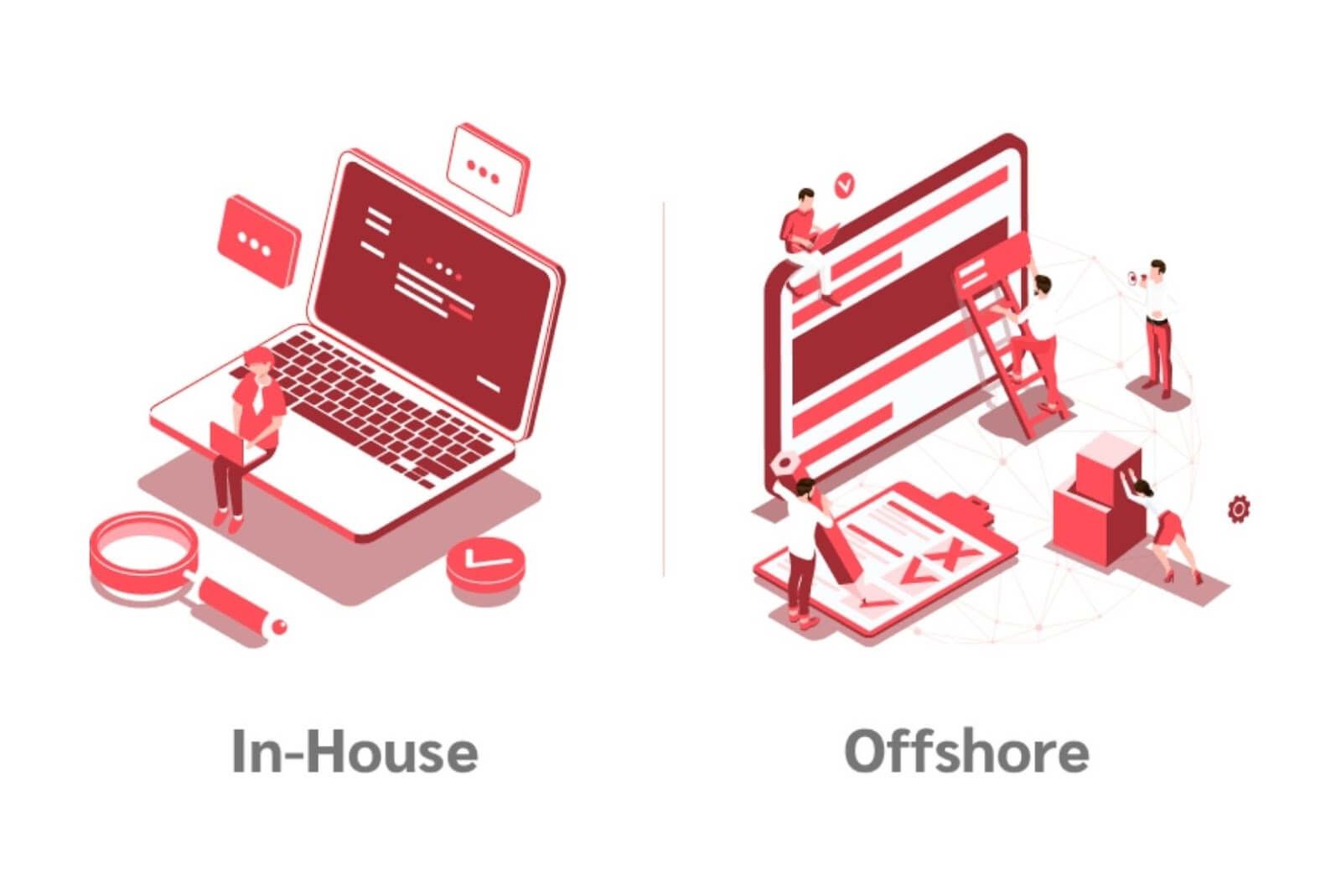 In-house app developer vs offshore app developer