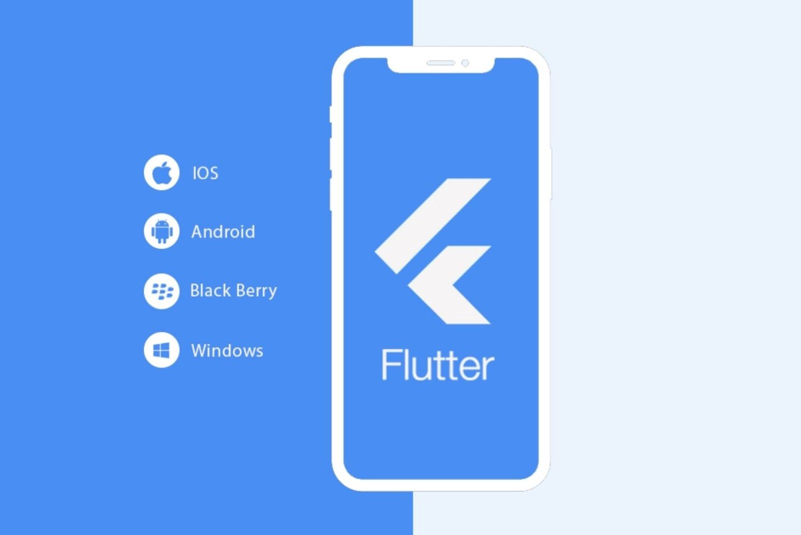 Flutter hybrid app development