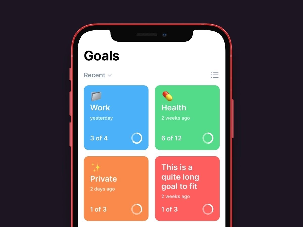 Productivity app built using react native technology