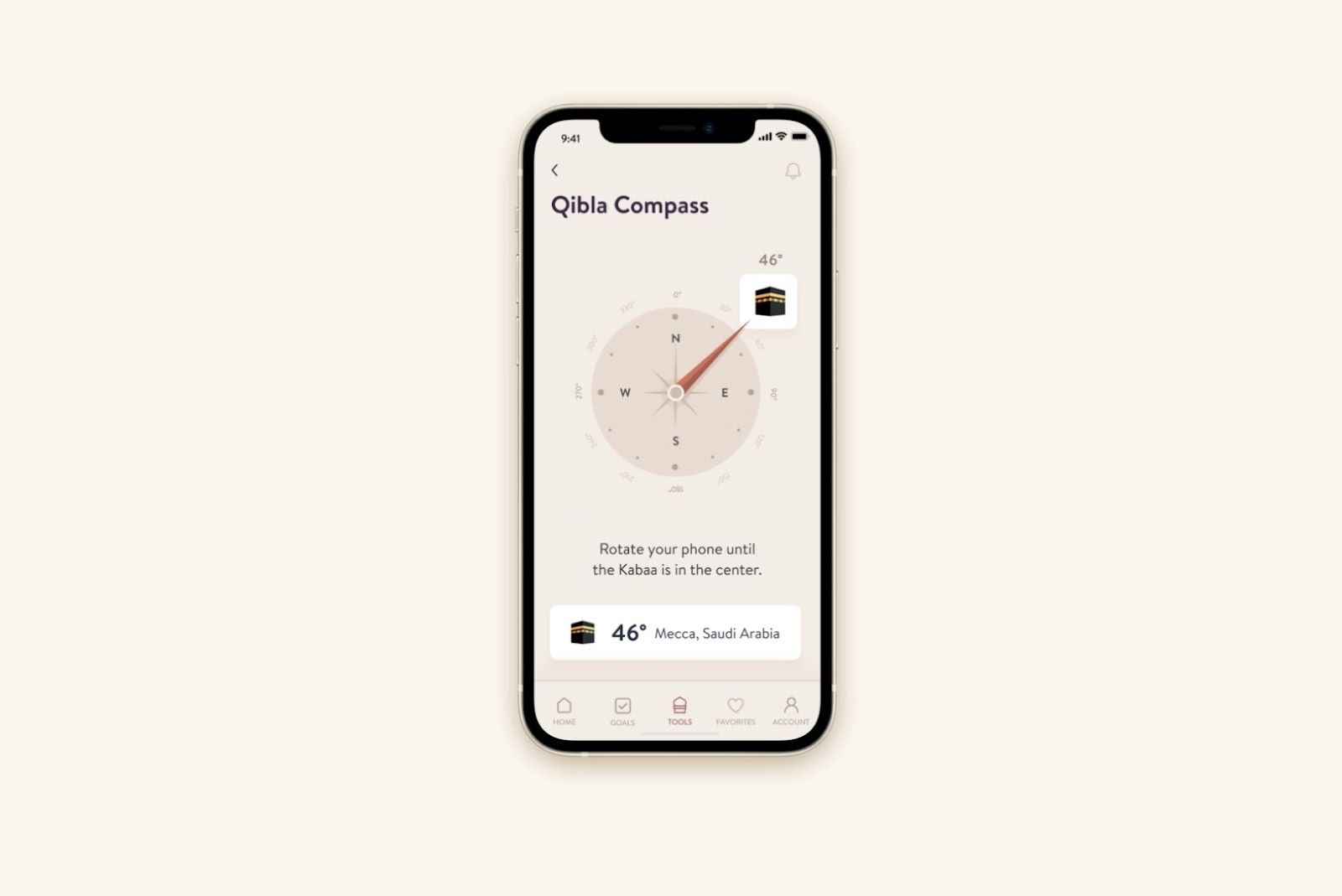 Daily muslim app qibla compass