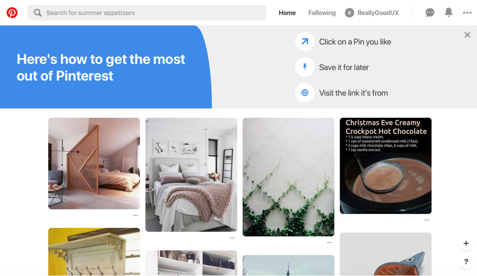 React Native in the pinterest app