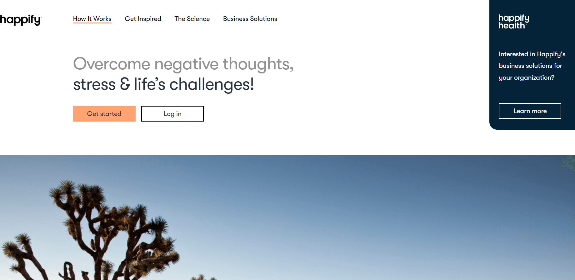 Happify AI app for healthcare