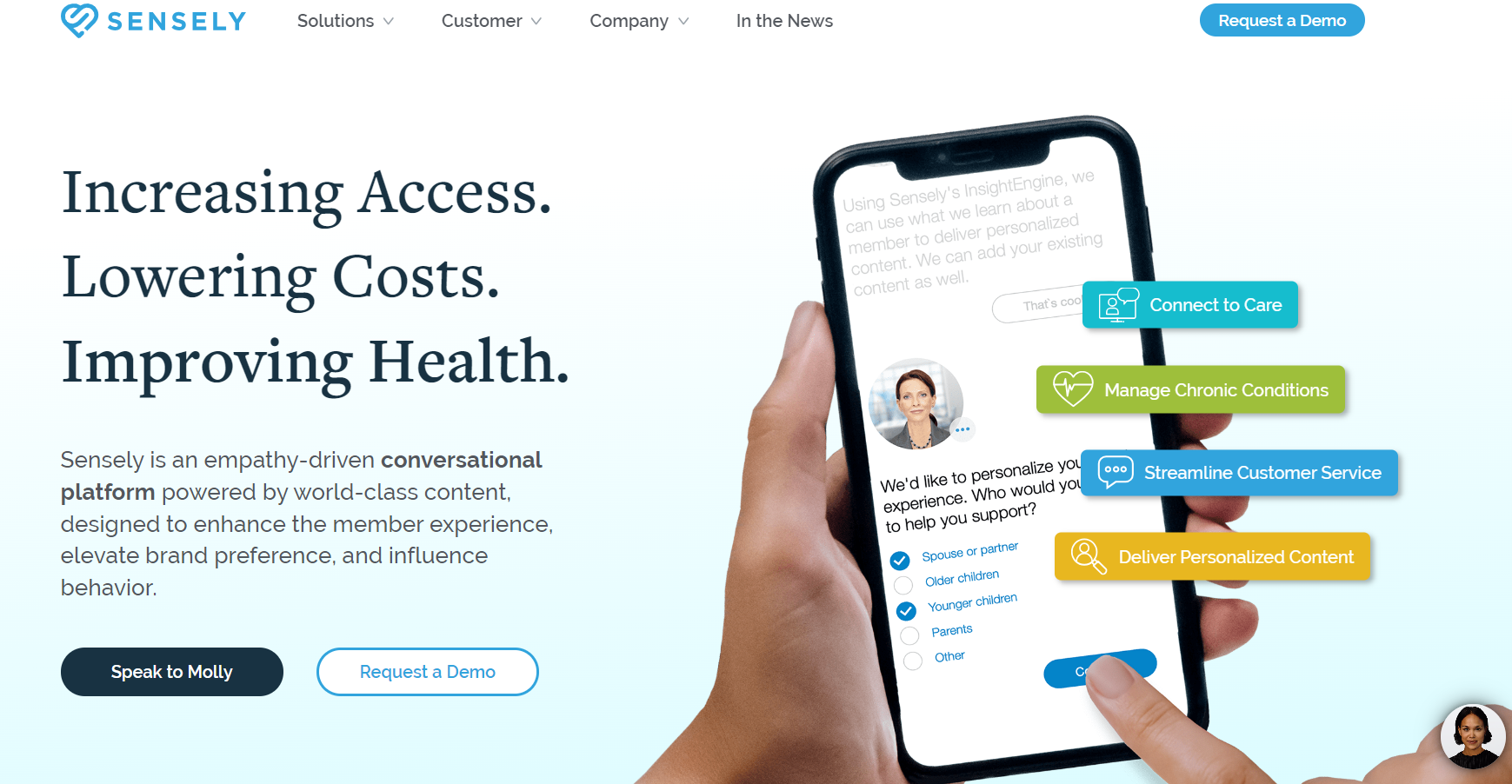 Sensely AI Health app
