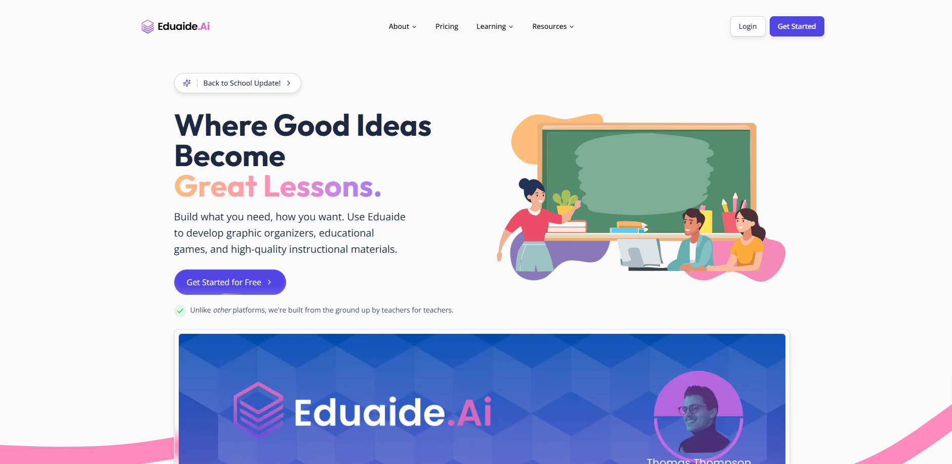 Where good ideas become great lessons eduaide ai