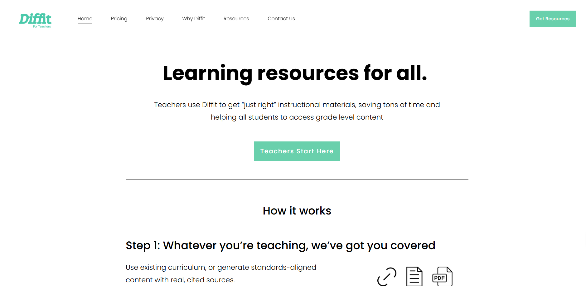 Learning resources for all, Dffit