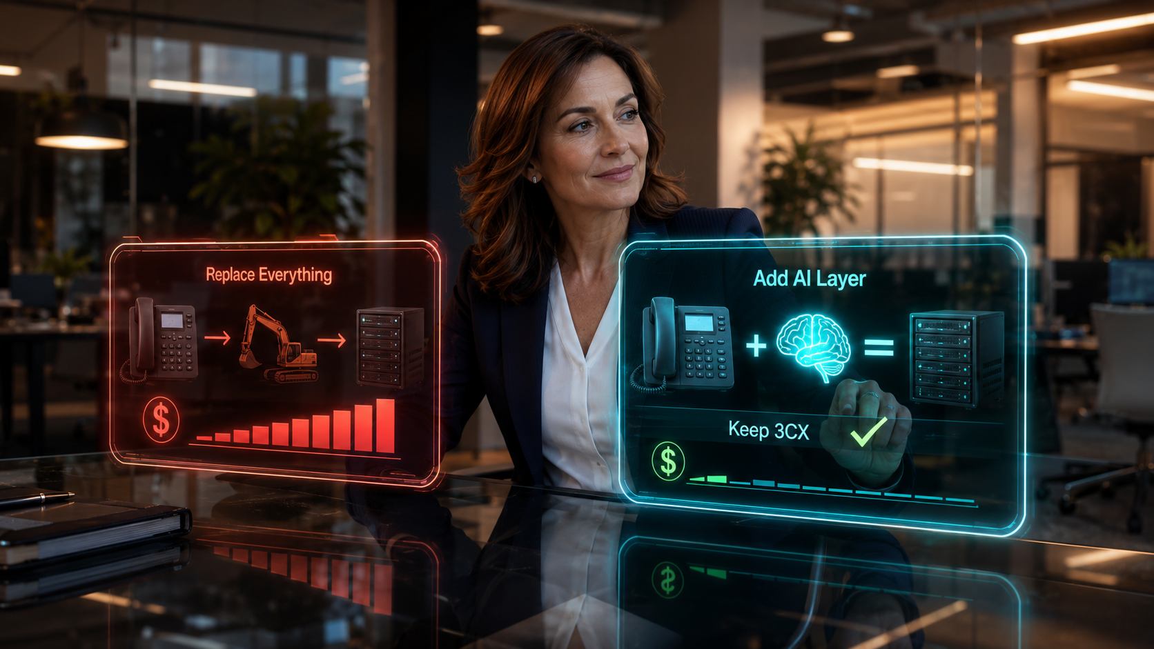 How to Add Voice AI to 3CX Without Replacing Your Phone System